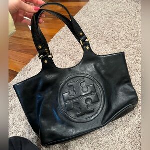 Vintage Tory Burch Black Leather Bag